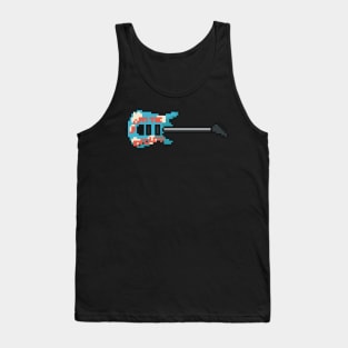 Pixel Armed and Homeless Guitar Tank Top